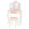 Kids Teamson Fantasy Fields Gisele Twinkle Star Kids Vanity Table & Stool, White & Pink