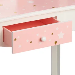 Kids Teamson Fantasy Fields Gisele Twinkle Star Kids Vanity Table & Stool, White & Pink