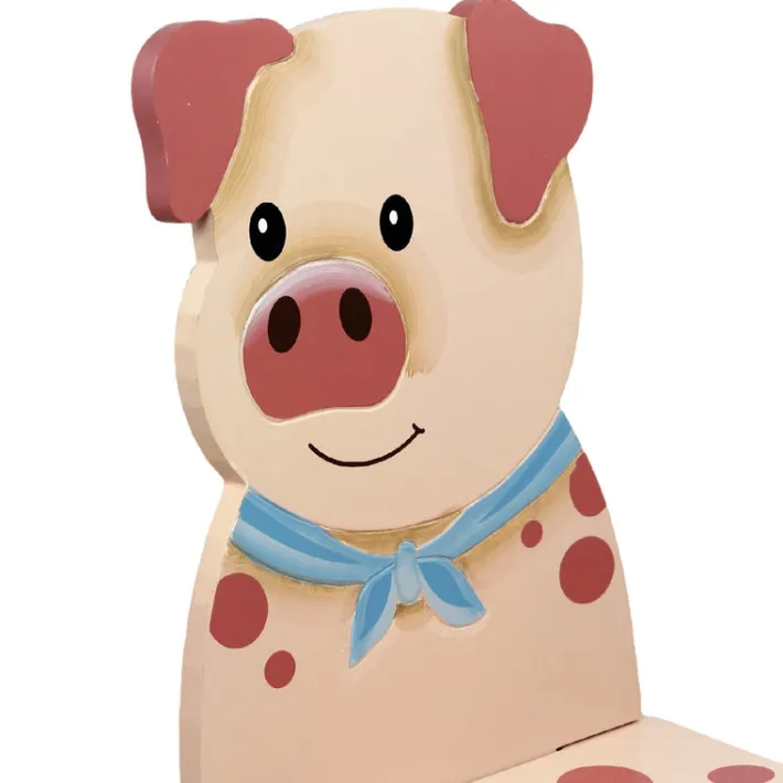 Kids Teamson Fantasy Fields Happy Farm Pig Kids Chair, Pink