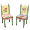 Kids Teamson Fantasy Fields Kids Painted Magic Garden Chairs, Set of 2, Multi