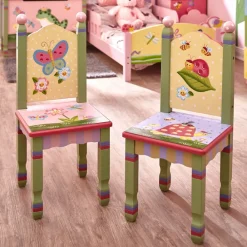 Kids Teamson Fantasy Fields Kids Painted Magic Garden Chairs, Set of 2, Multi