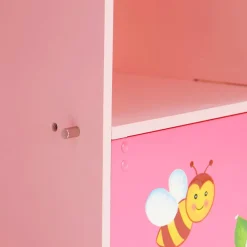 Kids Teamson Fantasy Fields Kids Painted Magic Garden Adjustable Cube Bookshelf, Pink