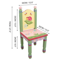 Kids Teamson Fantasy Fields Kids Painted Magic Garden Chairs, Set of 2, Multi