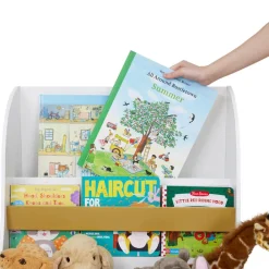 Kids Teamson Fantasy Fields Kids Versailles Bookcase Display with Toy Storage, White- FINAL SALE