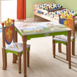 Kids Teamson Fantasy Fields Knights and Dragons Kids Play Table, Multi -FINAL SALE