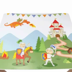 Kids Teamson Fantasy Fields Knights and Dragons Kids Play Table, Multi -FINAL SALE