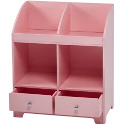 Kids Teamson Fantasy Fields Little Princess Cindy Kids 4-Cube Storage Cubby, Pink -FINAL SALE