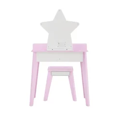 Kids Teamson Fantasy Fields Little Princess Star Vanity with LED Mirror, Lavender/White