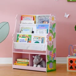 Kids Teamson Fantasy Fields Magic Garden Kids Display Bookshelf with Storage, Multi