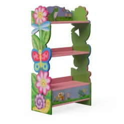 Kids Teamson Fantasy Fields Magic Garden Kids 3-Tier Bookshelf & Drawer, Multi