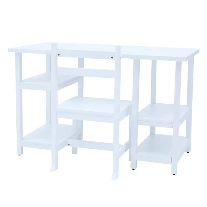 Kids Teamson Fantasy Fields Play Desk with Shelves and Chair, White- FINAL SALE