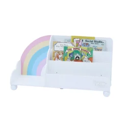 Kids Teamson Fantasy Fields Rainbow Display Bookcase, White- FINAL SALE