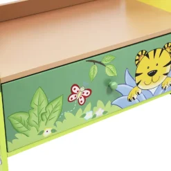 Kids Teamson Fantasy Fields Sunny Safari Kids 3-Tier Bookshelf & Drawer, Multi
