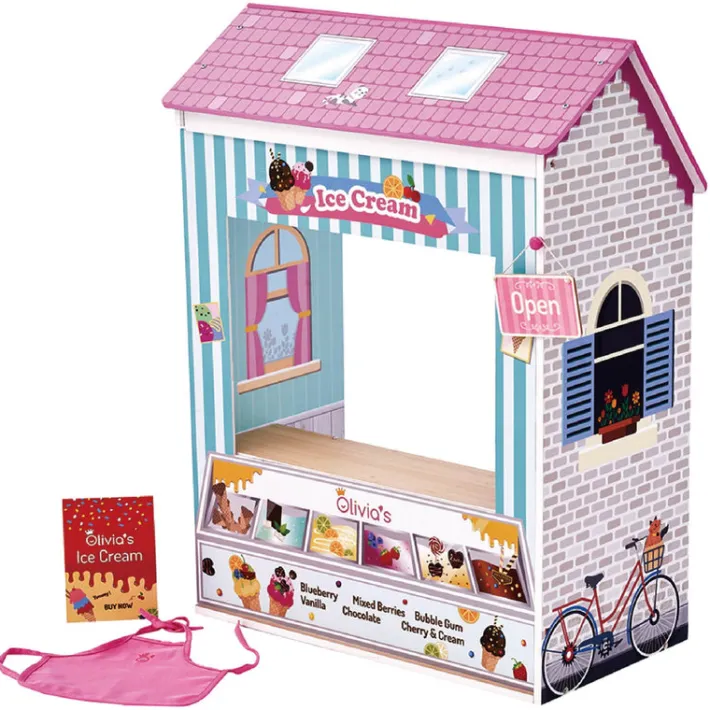 Kids Teamson OLIVIA'S LITTLE WORLD - OLIVIA'S CLASSIC CONVERTIBLE PLAY HOUSE 4-IN-1, PINK- FINAL SALE