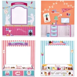 Kids Teamson OLIVIA'S LITTLE WORLD - OLIVIA'S CLASSIC CONVERTIBLE PLAY HOUSE 4-IN-1, PINK- FINAL SALE