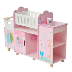 Kids Teamson Olivia's Little World Amanda 6-in-1 Baby Doll Nursery Station, Pink