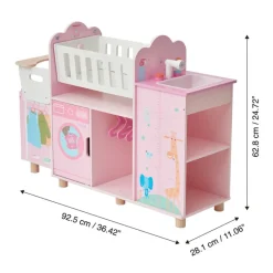 Kids Teamson Olivia's Little World Amanda 6-in-1 Baby Doll Nursery Station, Pink