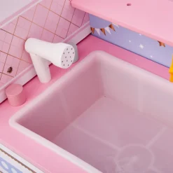 Kids Teamson Olivia's Little World Baby Dolls Changing Station Dollshouse with Storage, Pink