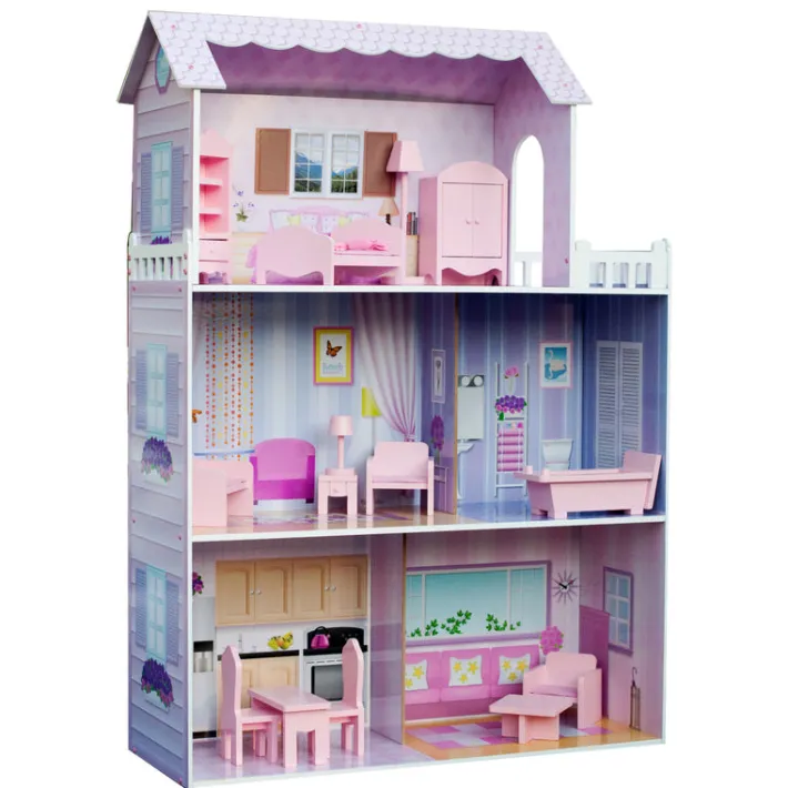 Kids Teamson Olivia's Little World Dreamland Tiffany 3-Story Dollhouse for 12" Dolls