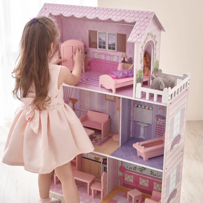 Kids Teamson Olivia's Little World Dreamland Tiffany 3-Story Dollhouse for 12" Dolls