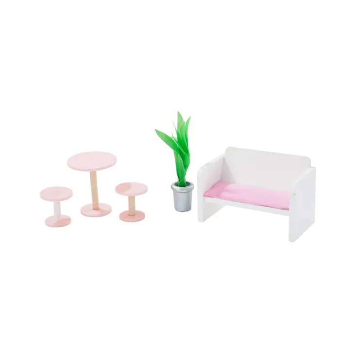 Kids Teamson Olivia's Little World Dreamland City Café Dollshouse, Pink -FINAL SALE