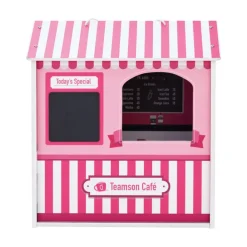 Kids Teamson Olivia's Little World Dreamland City Café Dollshouse, Pink -FINAL SALE
