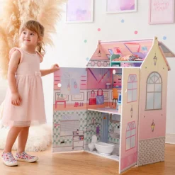 Kids Teamson Olivia's Little World Dreamland Glass-Look Dollshouse for 12
