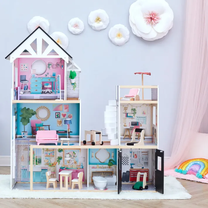 Kids Teamson Olivia's Little World Dreamland 3-Story Mansion Dollhouse for 12" Dolls- FINAL SALE