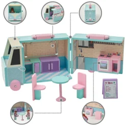 Kids Teamson Olivia's Little World Food Truck Dollhouse & Accessories for 3.5