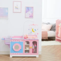 Kids Teamson Olivia's Little World 6-in-1 Baby Doll Changing Station, Pink