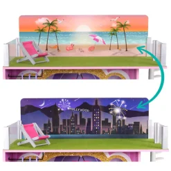 Kids Teamson Olivia's Little World Kids Wooden Dreamland Sunset 3-Level Dollhouse Set- FINAL SALE