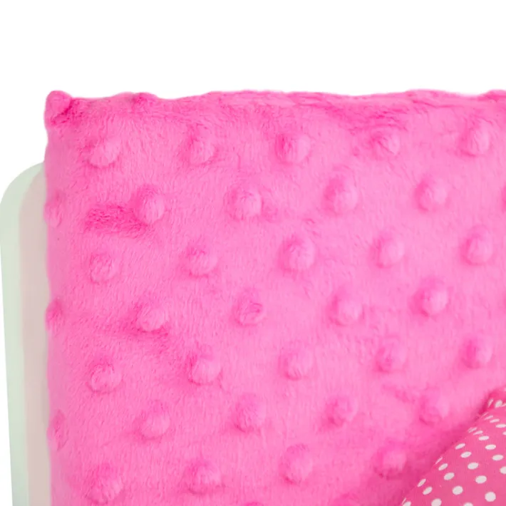 Kids Teamson Olivia's Little World Little Princess Lounge Set with Couch, Chair and Coffee Table, Hot Pink/White -FINAL SALE