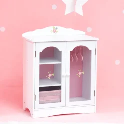 Kids Teamson Olivia's Little World Little Princess Toy Closet with Hangers for 18