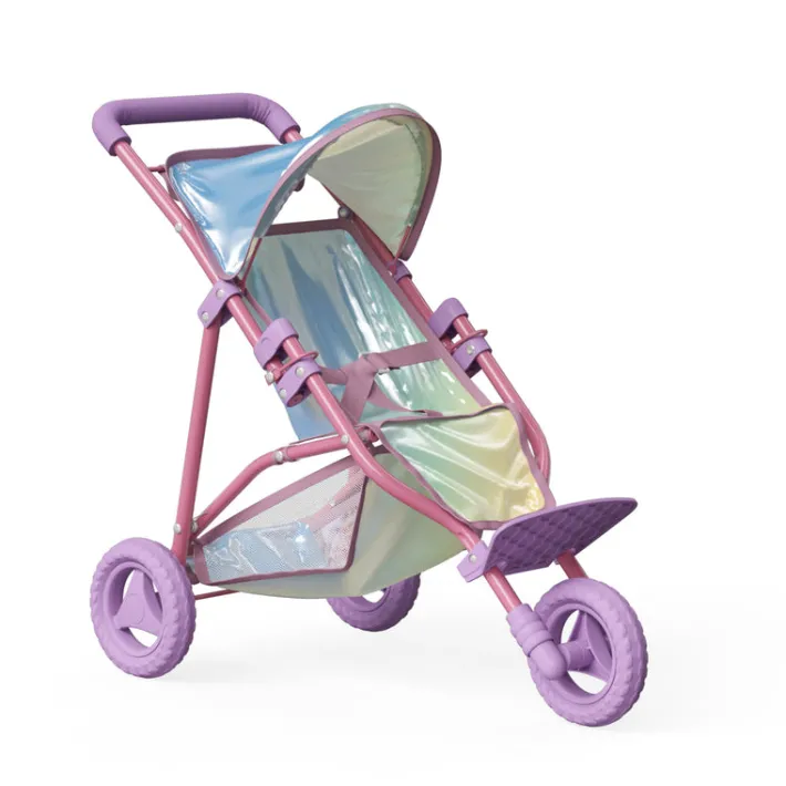 Kids Teamson Olivia's Little World Magical Dreamland Baby Doll Jogging Stroller, Iridescent/Purple