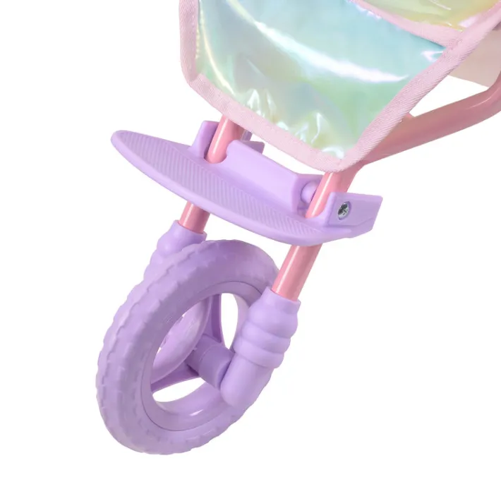 Kids Teamson Olivia's Little World Magical Dreamland Baby Doll Jogging Stroller, Iridescent/Purple