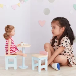 Kids Teamson Olivia's Little World Modern Nordic Princess Roundtable and 2 Stools, Multicolor -FINAL SALE