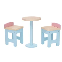 Kids Teamson Olivia's Little World Modern Nordic Princess Roundtable and 2 Stools, Multicolor -FINAL SALE