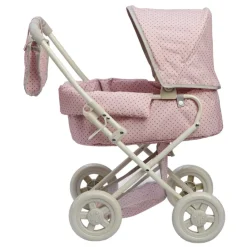 Kids Teamson Olivia's Little World Polka Dot Princess Baby Doll Pram Stroller, Pink/Gray