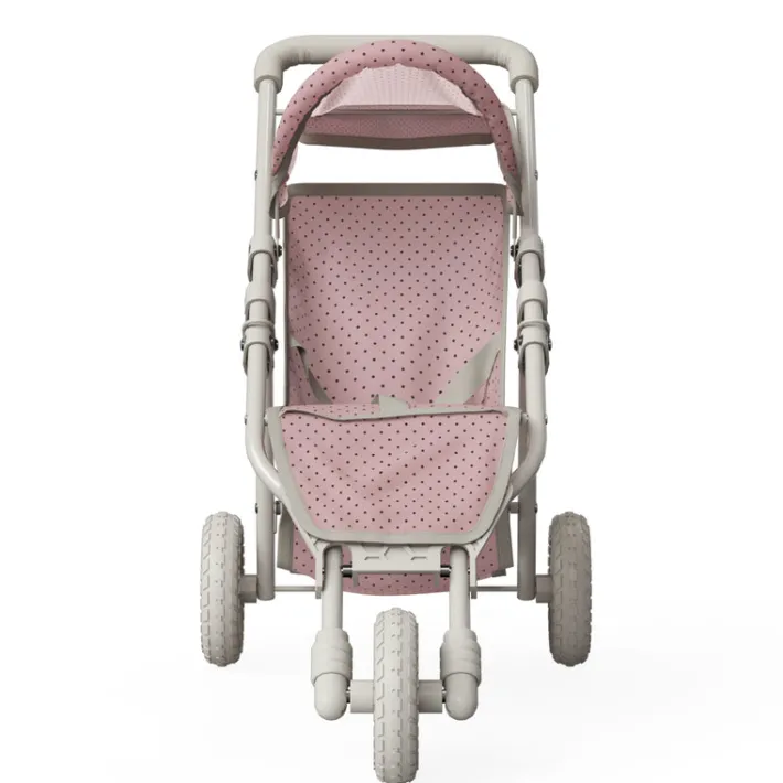 Kids Teamson Olivia's Little World Polka Dot Princess Baby Doll Jogging Stroller, Pink/Gray