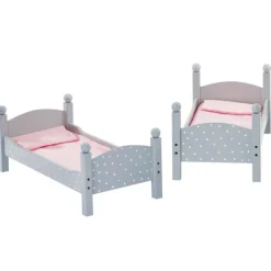 Kids Teamson Olivia's Little World Polka Dots Princess Double Bunk Bed for 18