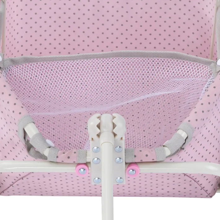 Kids Teamson Olivia's Little World Polka Dot Princess Baby Doll & Stuffed Animal Wagon, Pink/Gray
