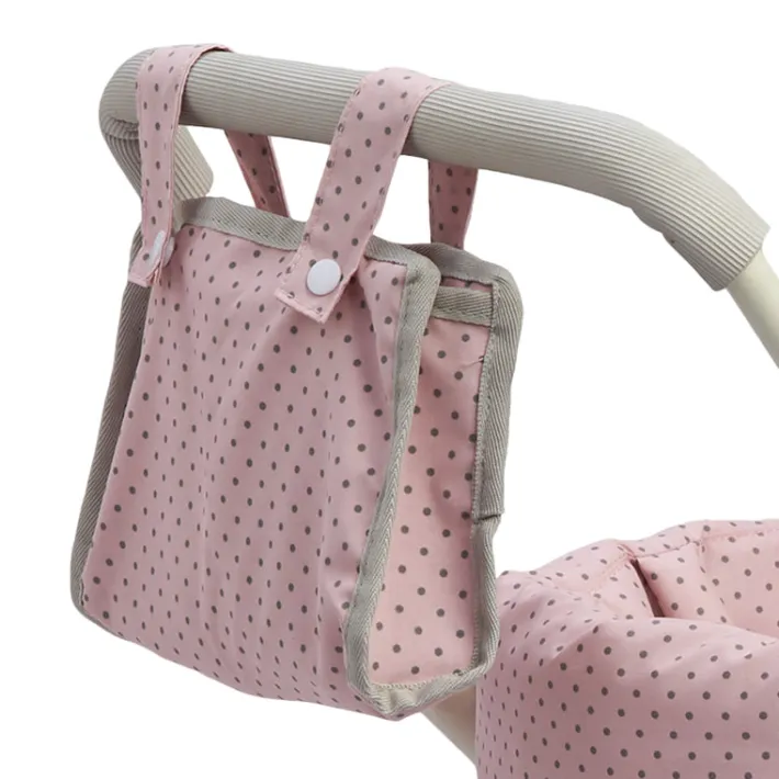 Kids Teamson Olivia's Little World Polka Dot Princess Baby Doll Pram Stroller, Pink/Gray