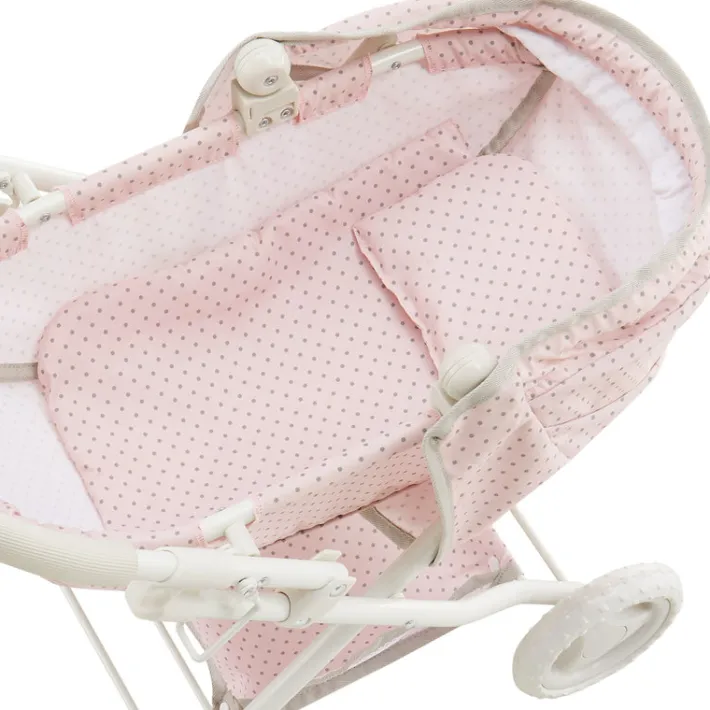 Kids Teamson Olivia's Little World Polka Dot Princess Baby Doll Pram Stroller, Pink/Gray