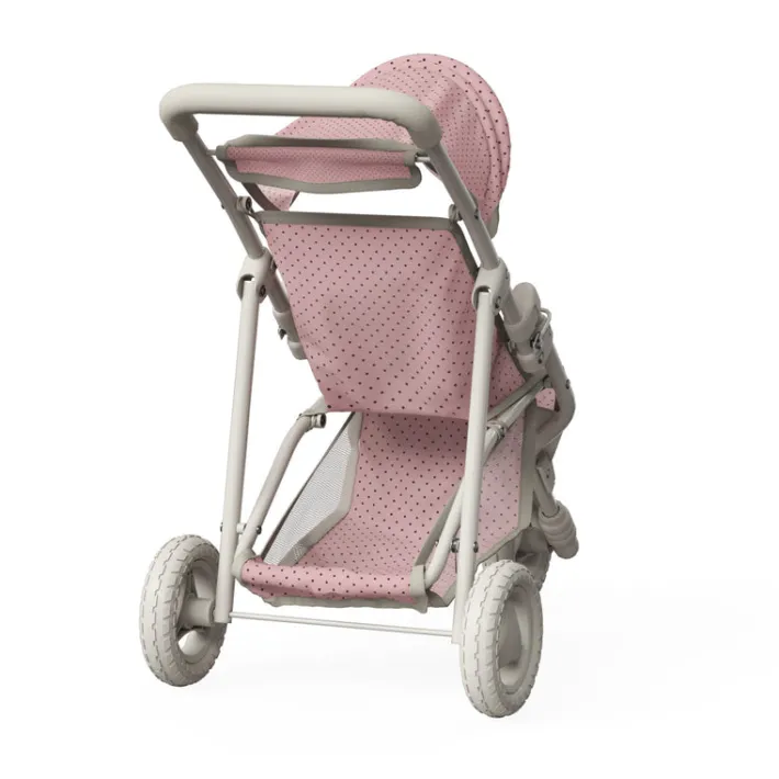 Kids Teamson Olivia's Little World Polka Dot Princess Baby Doll Jogging Stroller, Pink/Gray