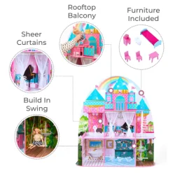 Kids Teamson Olivia's Little World Princess Castle Dollhouse for 12
