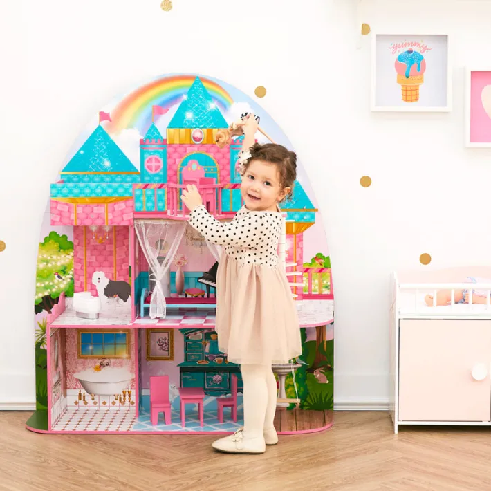 Kids Teamson Olivia's Little World Princess Castle Dollhouse for 12" Dolls- FINAL SALE