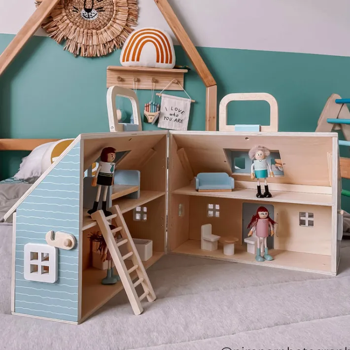 Kids Teamson Olivia's Little World Quaint Portable Dolls Cottage & Accessories for 3.5" Dolls