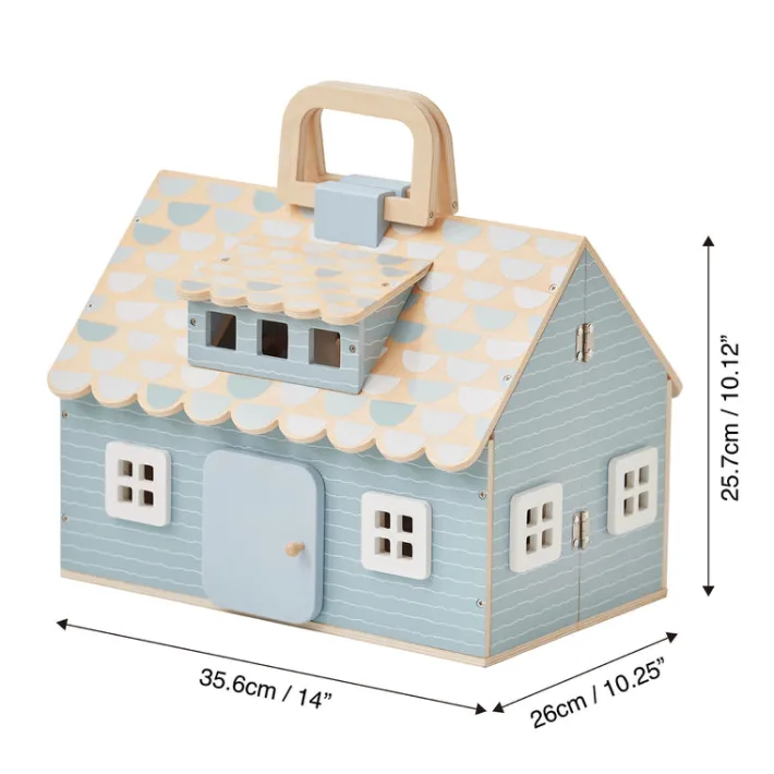 Kids Teamson Olivia's Little World Quaint Portable Dolls Cottage & Accessories for 3.5" Dolls
