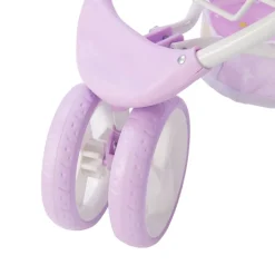 Kids Teamson Olivia's Little World Twinkle Star Princess Baby Doll Convertible Pram, Purple