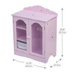 Kids Teamson Olivia's Little World Twinkle Stars Princess Fancy Closet with Hangers for 18